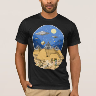 Camiseta Pirâmides Egípcias Alienígenas