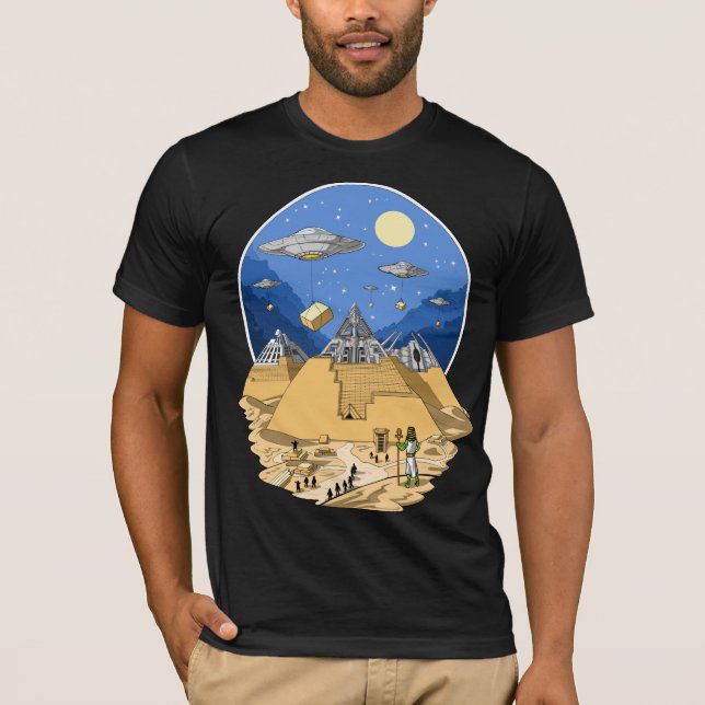 Camiseta Pirâmides Egípcias Alienígenas (Frente)