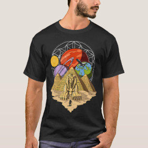 Camiseta Pirâmides Egípcias Geometria Sagrada