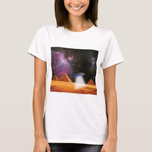 Camiseta Pirâmides Egípcias Giza Conhece Espaço e OVNI