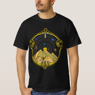 Camiseta Pirâmides Egípcias Símbolo Ankh Olho De Horus Sagr