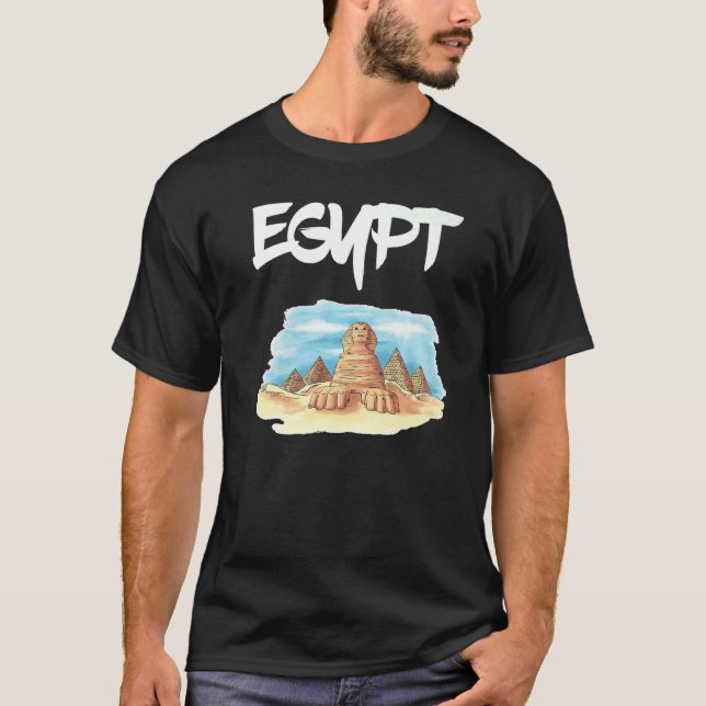 Camiseta Pirâmides Esfingx Antigo Egito Egípcio (Frente)