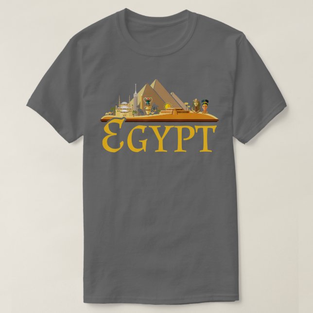 Camiseta Pirâmides no Egito (Frente do Design)