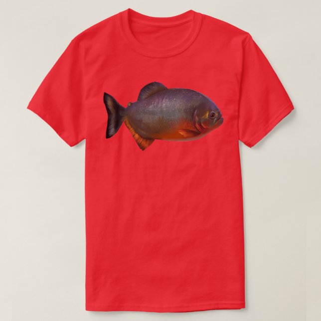 Camiseta Piranha (Frente do Design)