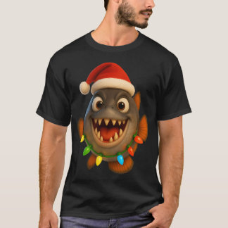 Camiseta Piranha de Natal