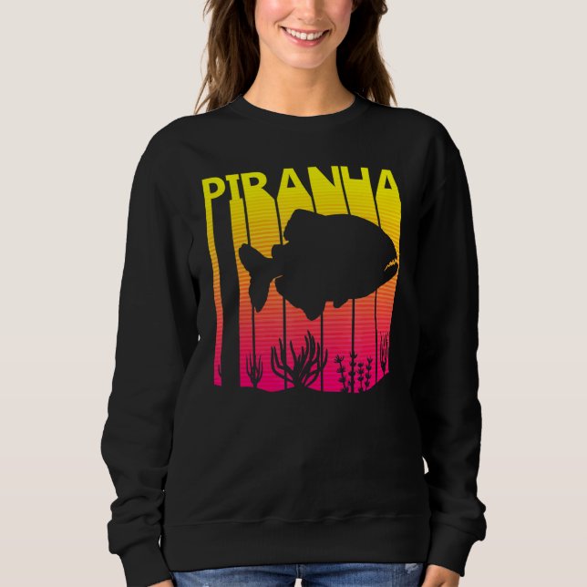 Camiseta Piranha Fish Retro (Frente)