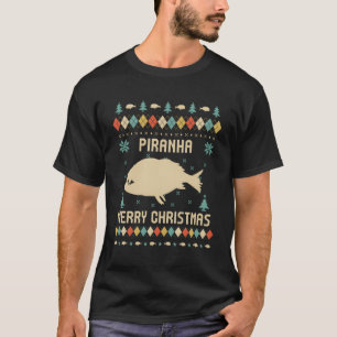 Camiseta Piranha Funny Ugly Sweater Retro Para Chris
