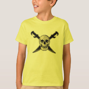 Camiseta Pirata (Crânios) - Campanha Básica para Criança