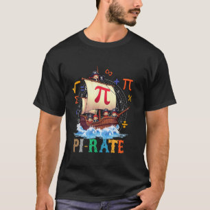 Camiseta Pirata da Taxa do Dia do Pi Ciência Professor de M