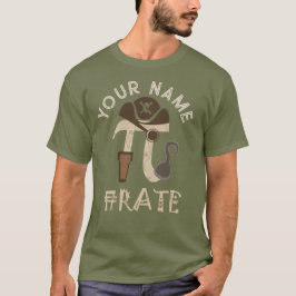 Camiseta pirata de dia Pi personalizada