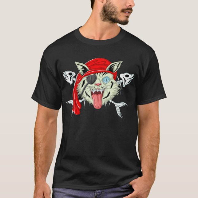 Camiseta Pirata de Gato (Frente)
