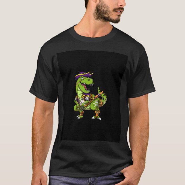 Camiseta Pirata Dinossauro T-Rex (Frente)
