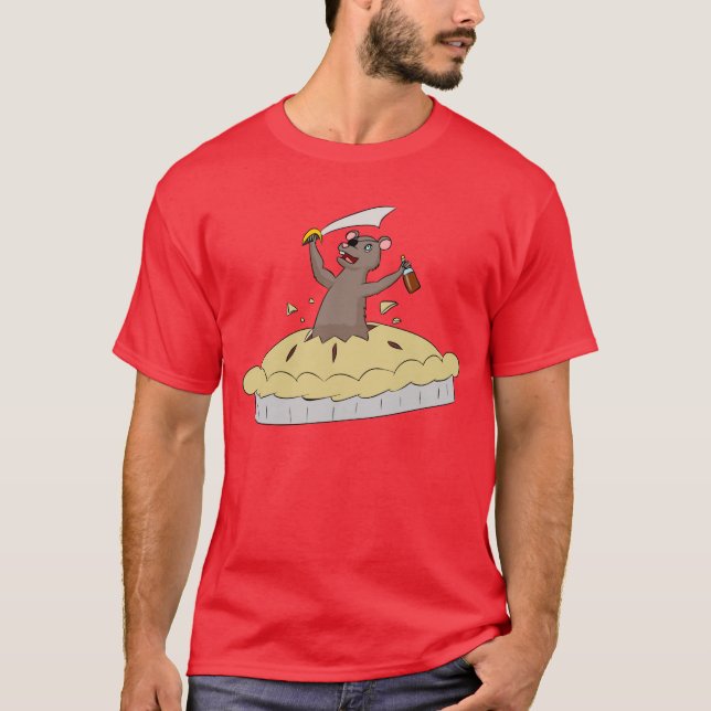 Camiseta Pirata do rato da torta (Frente)