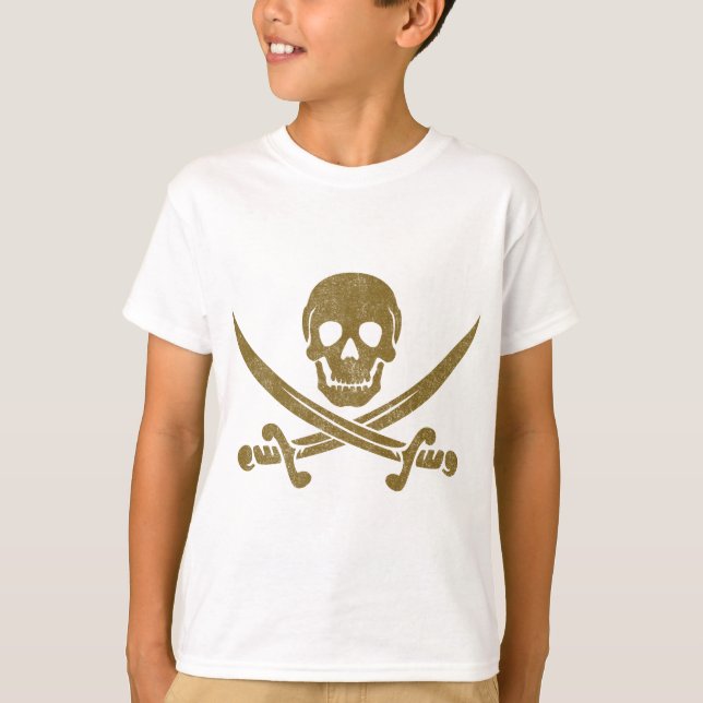 Camiseta Pirata do vintage (Frente)