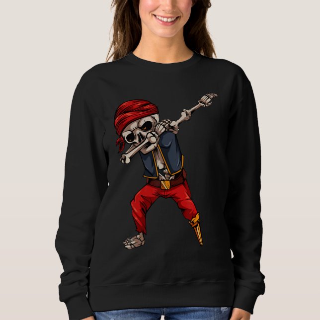 Camiseta Pirata Esqueleto Dabbing 2 (Frente)