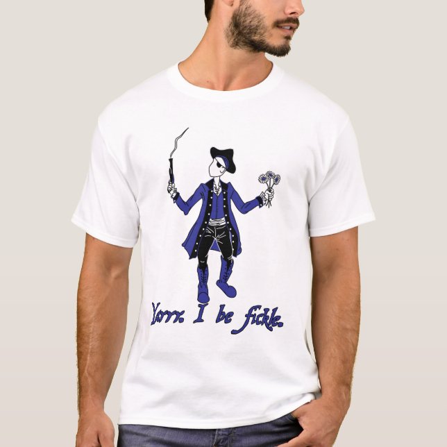 Camiseta Pirata inconstante - azul (Frente)