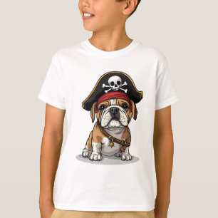 Camiseta Pirata Inglesa Crânio Crossbones