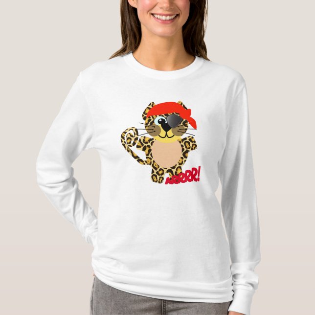 Camiseta Pirata-leopardo de Cute Goofkins (Frente)
