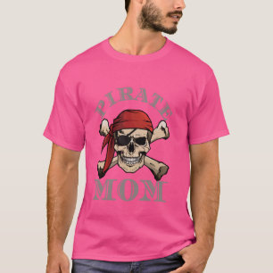 Camiseta Pirata Mãe Bandeira Caveira Crossbones Mãe Matriz