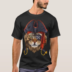 Camiseta Pirata Maine Coon Jolly Roger Halloween Costume Cr
