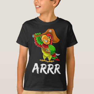 Camiseta Pirata Papagaio Divertido Feminino Com Sabre Hallo