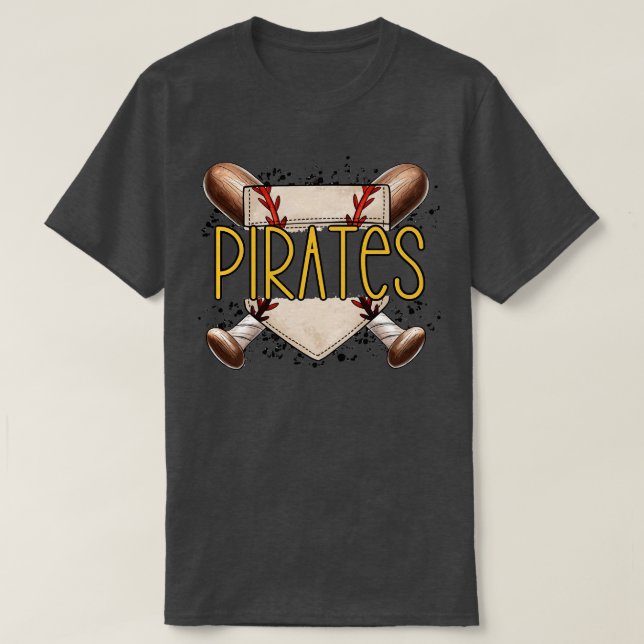 Camiseta Piratas de Baseball 13 (Frente do Design)