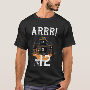 Camiseta Piratas do Aniversário de criança Pirata Shi, de 1