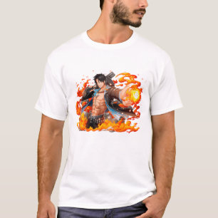 Camiseta Piratas do Chapéu de Palha - Homem com arma 