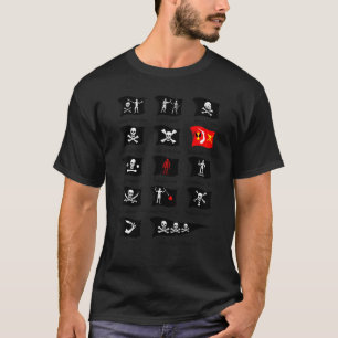 Camiseta Piratas Famosos Sinalização Crônica E Crossbones