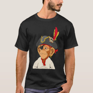 Camiseta Pirate Ape Nft - O Capitão Macaco