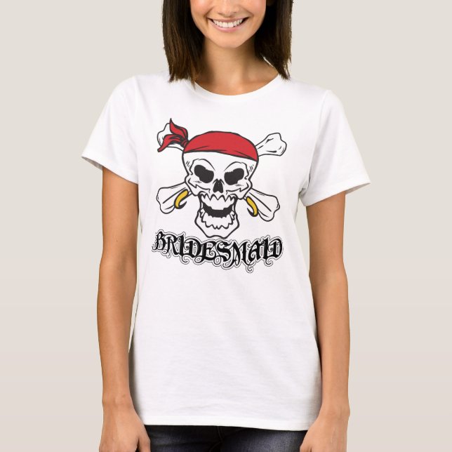 Camiseta Pirate Bridesmaid (Frente)