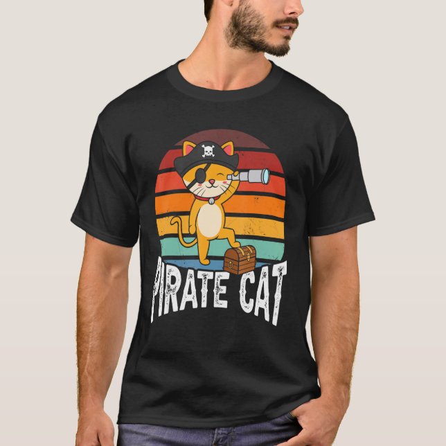 Camiseta Pirate Cat (Frente)