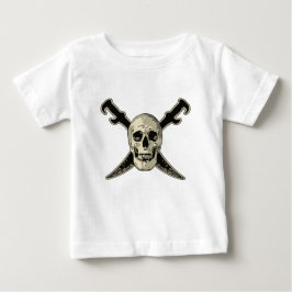 Camiseta Pirate (Caveira) - Baby Fine Jersey T Shirt