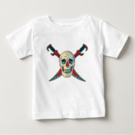 Camiseta Pirate (Caveira) - Baby Fine Jersey T Shirt