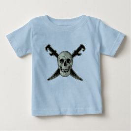 Camiseta Pirate (Caveira) - Baby Fine Jersey T Shirt