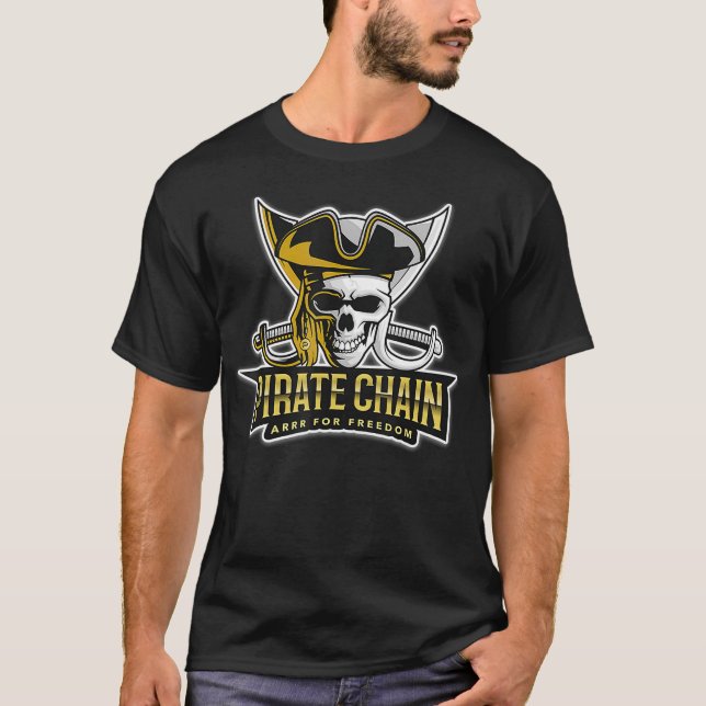 Camiseta Pirate Chain Arrr Para A Moeda Criptográfica Da Li (Frente)