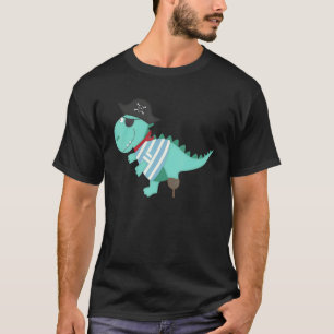Camiseta Pirate Dinosaur Rex Tyrannosaurus Halloween Costum
