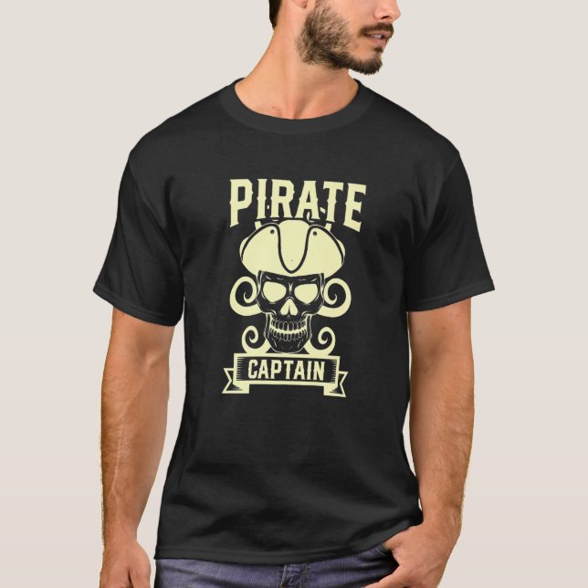 Camiseta Pirate Flag Halloween Figurume Pirata (Frente)