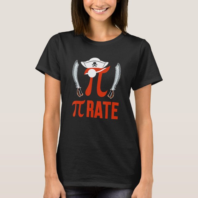 Camiseta Pirate Funny Pi Symbol Math Lover Matching Teacher (Frente)