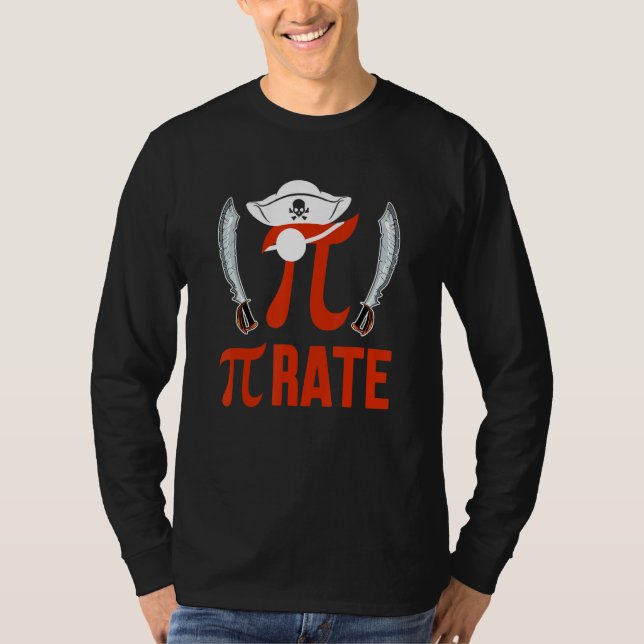 Camiseta Pirate Funny Pi Symbol Math Lover Matching Teacher (Frente)