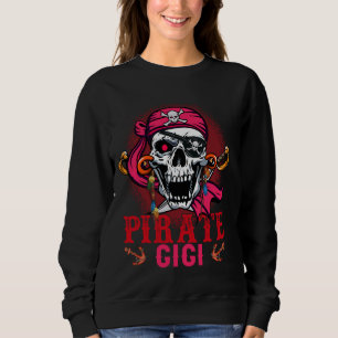 Camiseta Pirate Gigi Halloween Skull Pirate Família de Cost