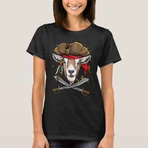 Camiseta Pirate Goat Jolly Roger Halloween Costume