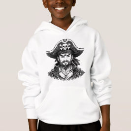 Camiseta Pirate head with hat sailor and Eye Patch and Bear