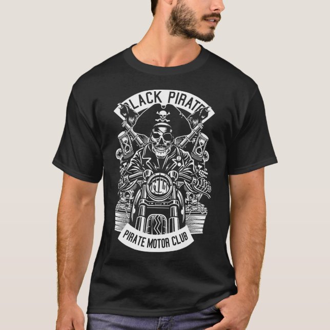 Camiseta Pirate motor club (Frente)