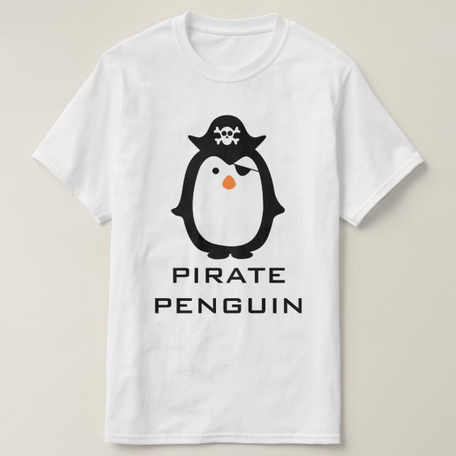 Camiseta Pirate Penguin (Frente do Design)