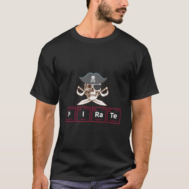 Camiseta Pirate Periodic Table Elets Chemistry (Frente)