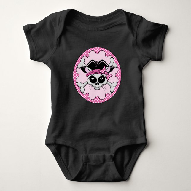 Camiseta Pirate Princess Gatinho Skull (Frente)