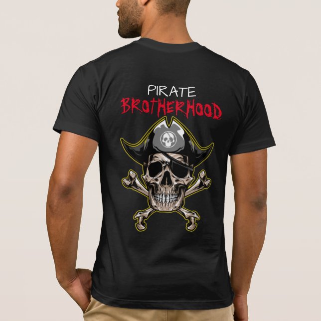 Camiseta PIRATE SKULL BROTHERHOOD T Shirt (Verso)