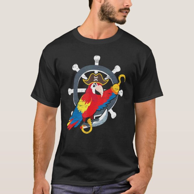 Camiseta Pirate Whisperer Eye Patch Navegando Oceano Pirata (Frente)