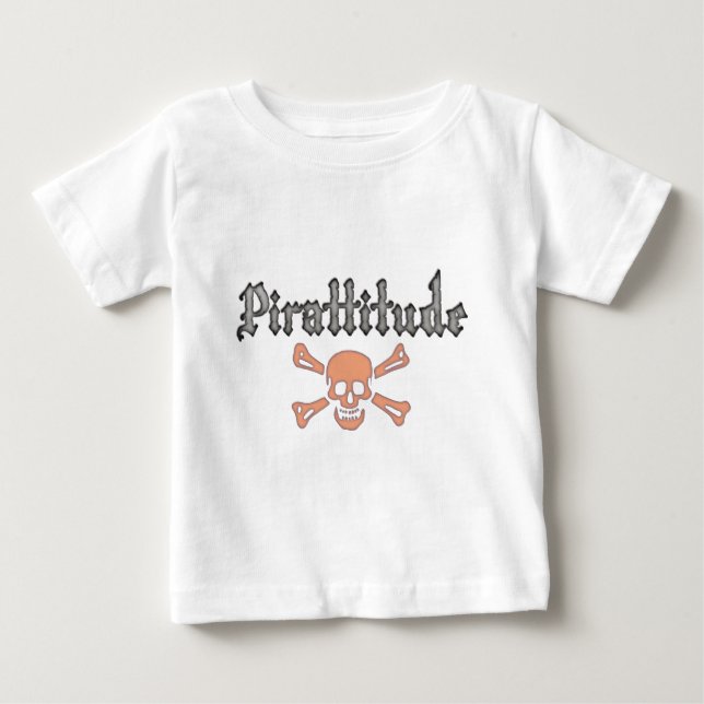 Camiseta Piratitude Blood Jolly Roger (Frente)
